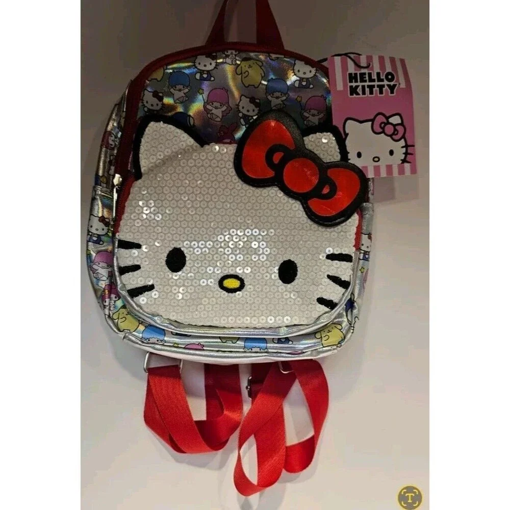 Sanrio Hello Kitty Face Leather Mini Backpack 12